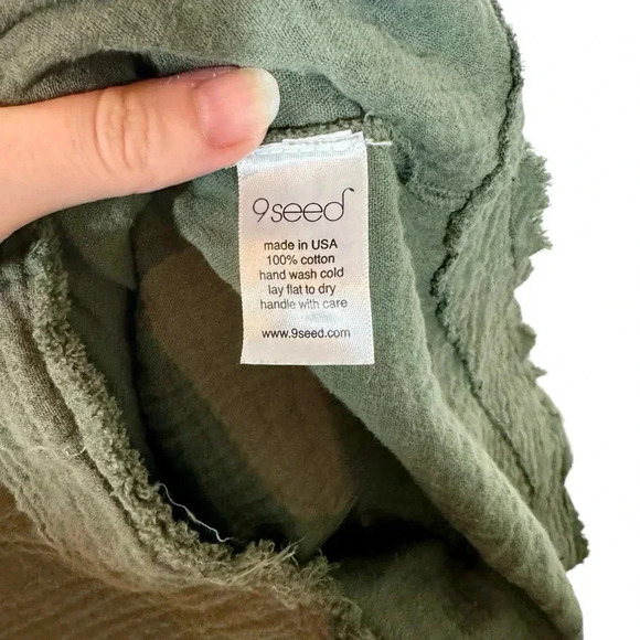 9seed Marrakech Cotton Gauze Dashiki Top Tunic Cover Up in Hunter PLEASE READ - Picture 12 of 14